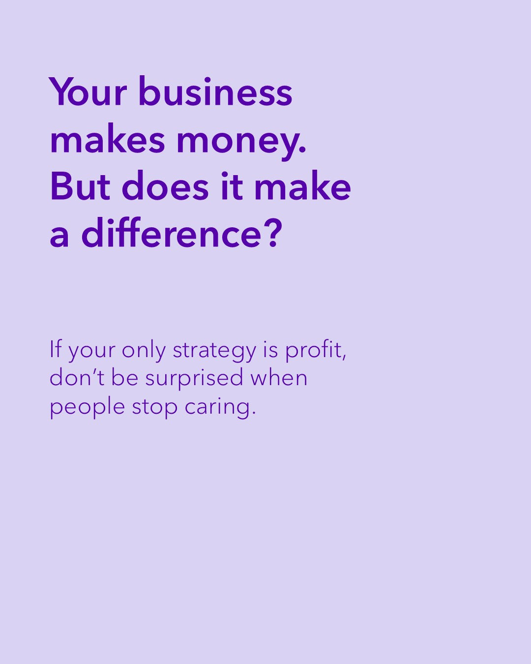 Purpose Driven Social Impact Strategies
