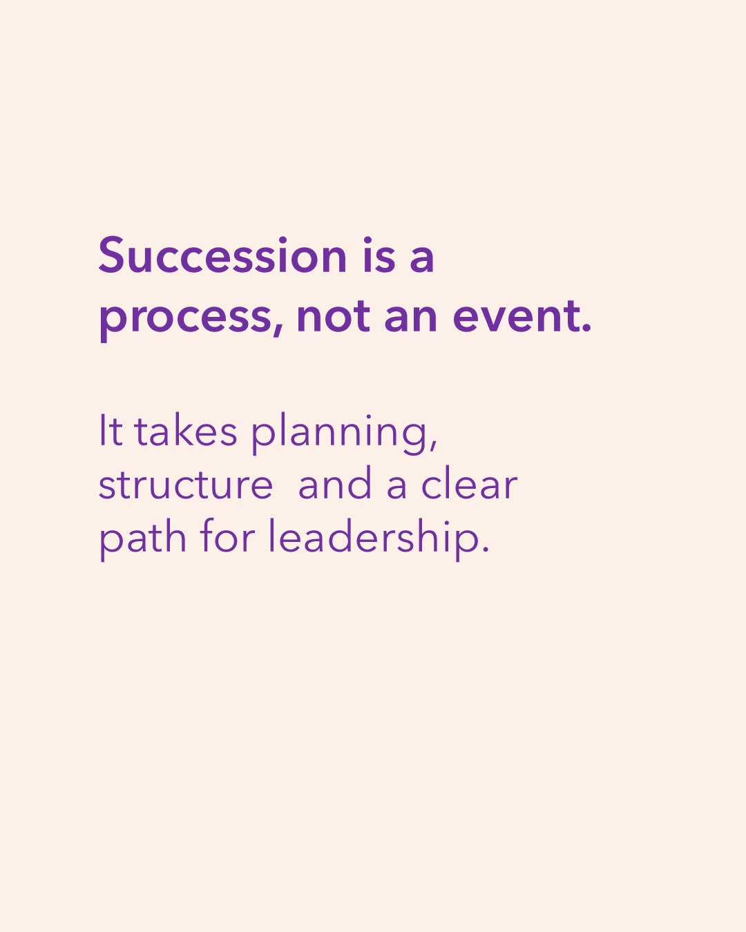 Succession and Exit Planning