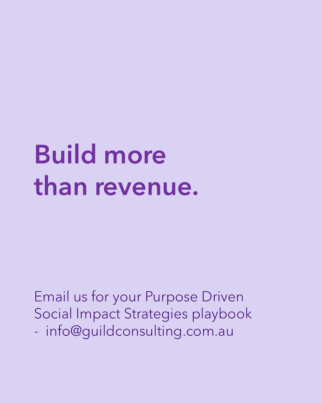 Purpose Driven Social Impact Strategies